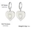 Xiaomi Skyrim Gold Color Stainless Steel Women's Earrings Heart Starfish Sun Pendant Hoop Earrings Fashion Jewelry Gift Wholesale