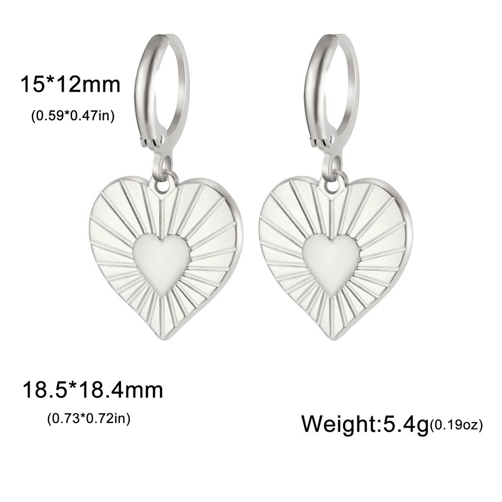 Xiaomi Skyrim Gold Color Stainless Steel Women's Earrings Heart Starfish Sun Pendant Hoop Earrings Fashion Jewelry Gift Wholesale