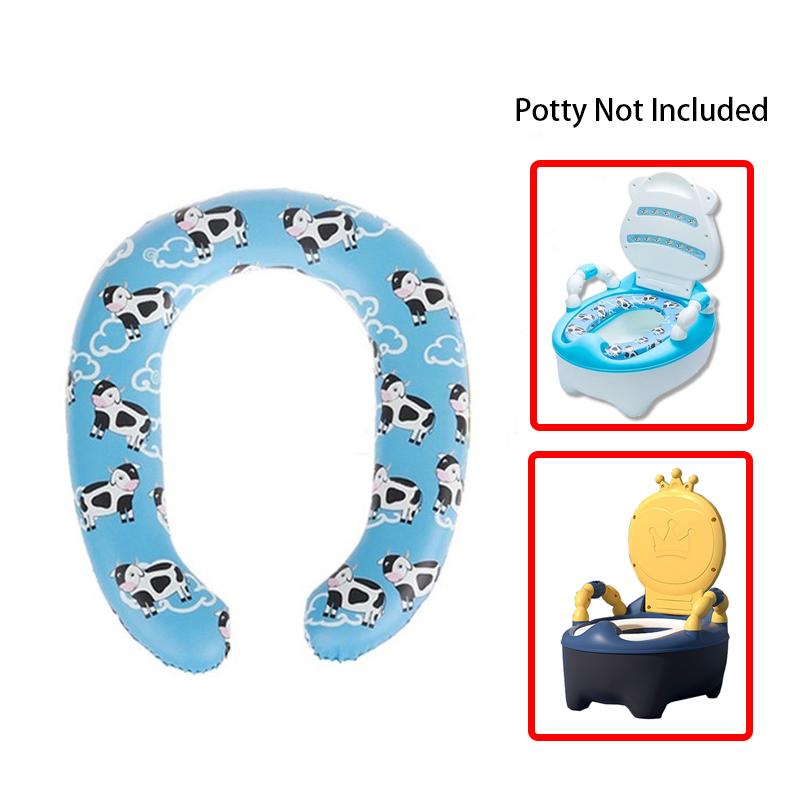 

1 шт. Детская подушка для горшка, лестница для горшка, коврик для унитаза, коврик для унитаза, коврик для горшка, милый цыпленок, панда, корова, коврик для унитаза