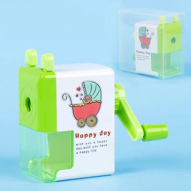 Children's Learning Stationery Cartoon Pencil Sharpener Creative Hand-cranked Pencil Sharpener Pencil Sharpener