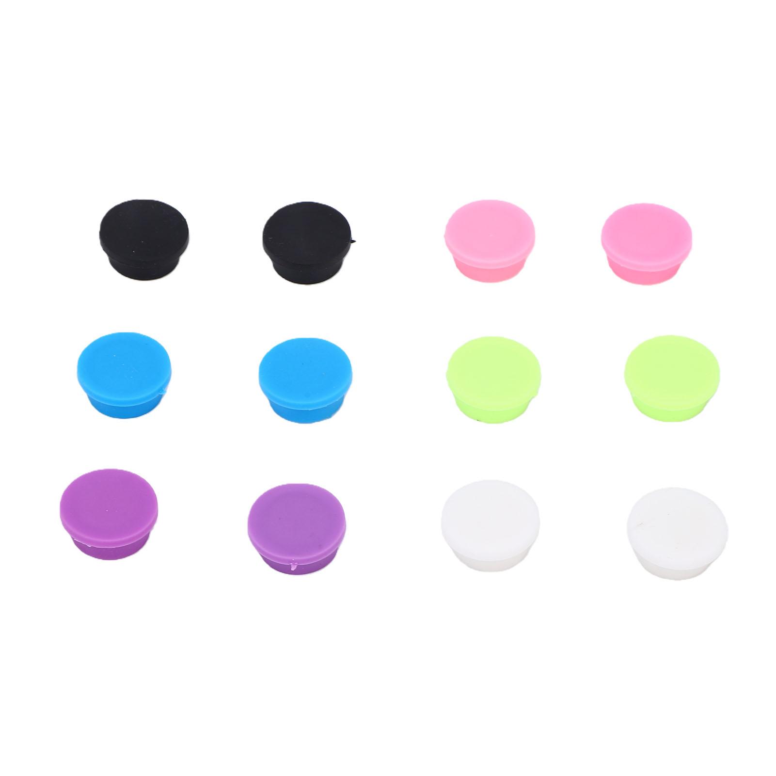 60 Pcs 3ml Vial Cap 6 Colors Reusable Silicone Leakage Proof Dust Proof Peptide Vial Cover for Laboratory Institution