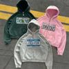 ROADVIBE Y2K Retro Zip Up Hoodie Hip-Hop Printed Letter Casual Streetwear for Men and Women Gothic Harajuku Fashion Oversized Sweatshirts