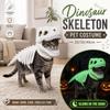 Szkielet Dinozaura Świecący w Ciemności Kostium dla Zwierzęcia Domowego Lśniący Kostium Halloweenowy dla Zwierzęcia Domowego Impreza Halloweenowa