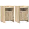 Nightstands 2 Pcs Sonoma Oak 40 X 36 X 60 Cm Engineered Wood