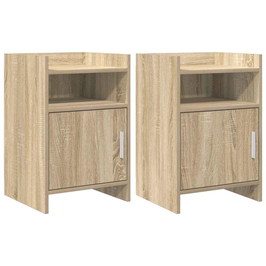 Nightstands 2 Pcs Sonoma Oak 40 X 36 X 60 Cm Engineered Wood
