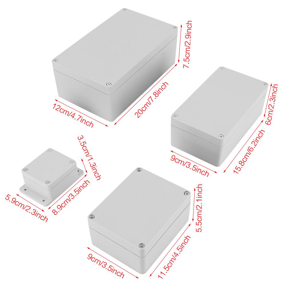 Junction Box Connection Box Water Resistant IP65 ABS Electrical Project Box Enclosure Instrument Case Wiring Connection Box