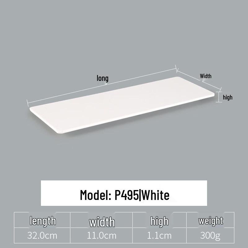 

Rectangular White Melamine Divided Serving Plate