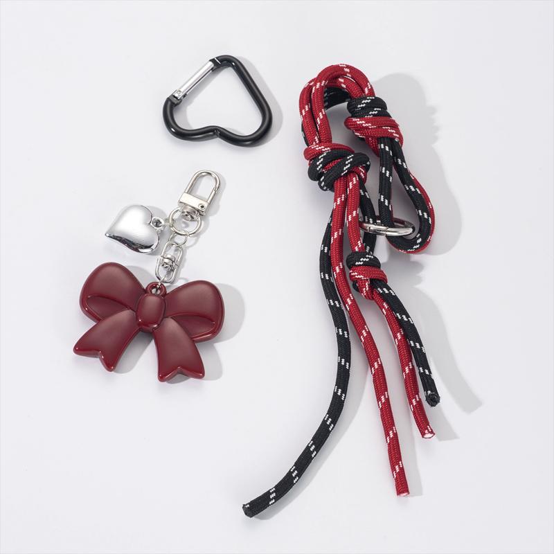 Yogodlns Zaino Mini con Decorazione Fiocco Borsa a Mano da Appendere Ciondolo Borsa Ciondoli Borse Accessori