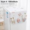 1Pcs Durable Dustproof Refrigerator Dust Cover PVEA 130x55cm 180x60cm Refrigerator Cloth with Storage Bag Washing Machine Towel