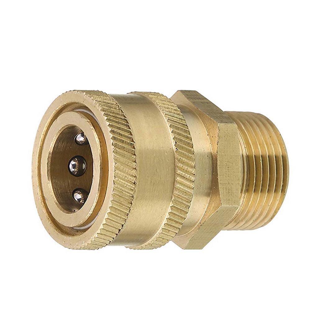 Pressure Washer Adapter Quick Connect Kit Metric M22 15mm Female Swivel to M22