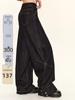 2024 Unisex Washed Black Retro High-Waist Loose Wide-Leg Mopping Jeans