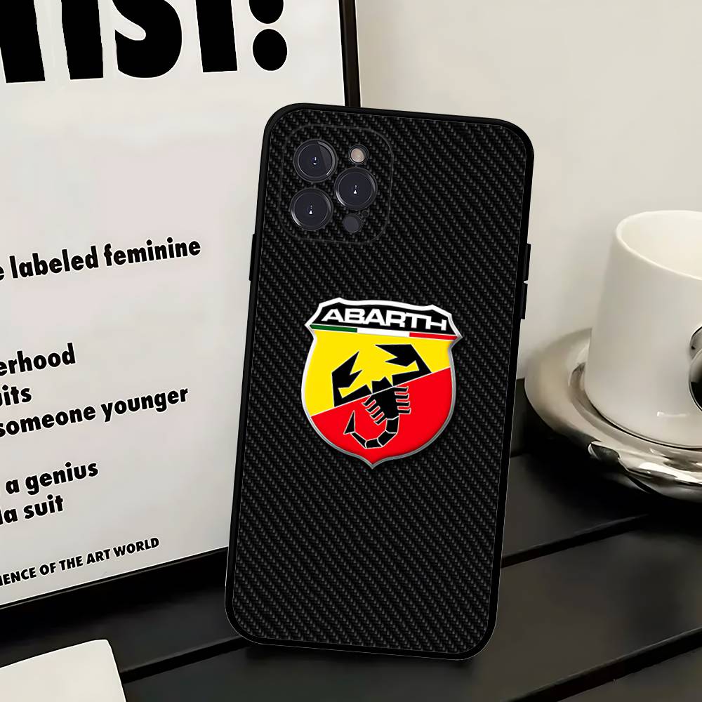 A-AbarthS-S Logo Phone Case For Iphone 17 Air 16 15 14 13 12 11 Pro Max 16 15 14 Plus TPU Soft Case