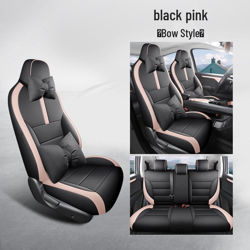 Sihao E10X Car Seat Cushion - Full Leather, Universal Fit, Four Seasons, One-Piece Design for Five-Seaters