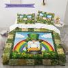Cartoon Pattern Bedding Quilt Set Quilt Cover Pillowcase Home Decoration Birthday Gift (1 * Duvet Cover + 2 * Pillowcase, Without Core)