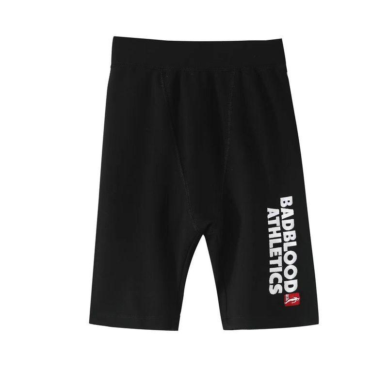 

South Korea Badblood Yoga Pants Children s Sports Base Shorts Sexy American Hip Lifting Stretch Silm Cycling Tide Black Contrast Color Letters S