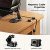 Magnetic Cable Clip Cable Holder Adhesive Wire Keeper Cord Cable Organizer for Home Office Under Desk Management