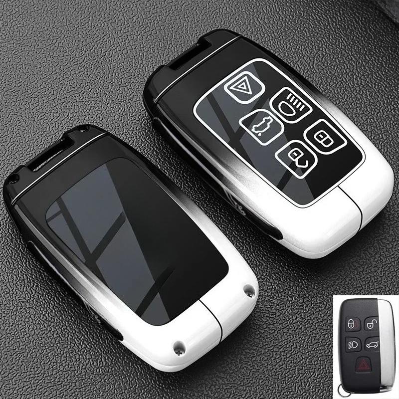 Kmkm For Xfl Luxury Car Key Case Xel Shell Xjl Buckle Fpace Bag Xf Dedicated Xe Protective Car Key Holder