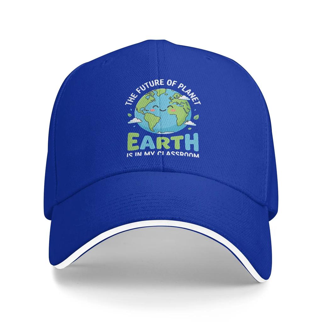 Every Day Earth Day Save Planet Baseball Cap Fashion Sandwich Caps Unisex Style Adjustable Sun Cap Activities