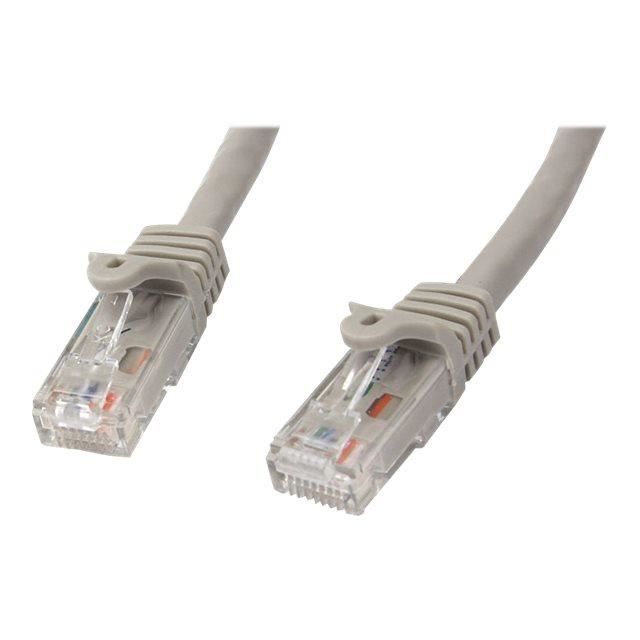 STARTECH Câble réseau Cat6 Gigabit UTP sans crochet de 50cm - Cordon Ethernet RJ45 anti-accroc - M/M - Gris