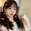 2026 Koreanische Süße Rosa Schleife Haarnadel Mädchen Damen Y2K Haarspange Lolita Entenschnabel Clip Seitenclip Kopfschmuck Haarschmuck