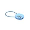 3-Digit Combination Lock Waterproof Padlock Outdoor Mini Wire Rope Combination Lock for Backpacks Trolley Cases Gym Lockers
