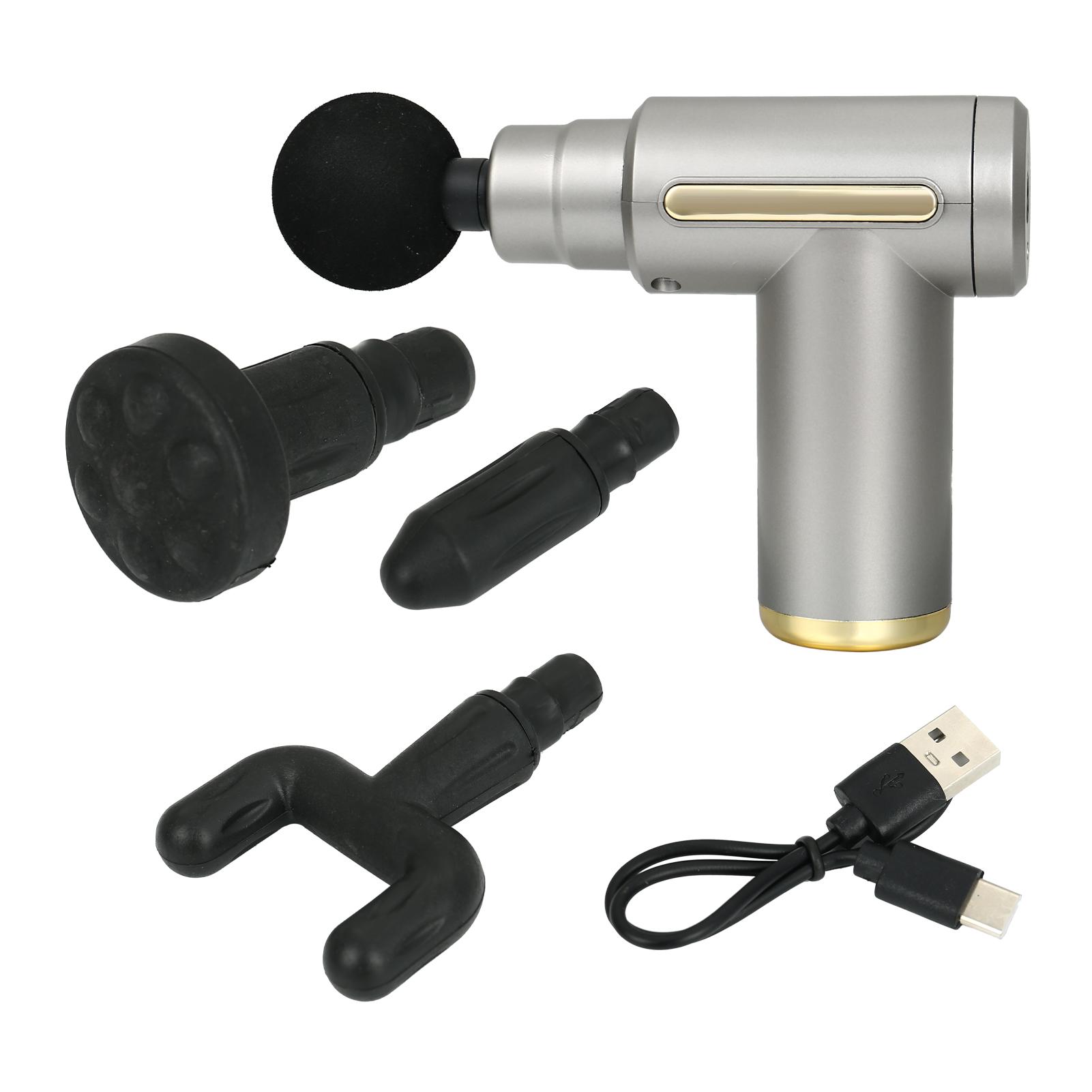 

Mini Fascia Massage Gun Muscle Massage Gun with 4 Attachments for Muscle Recovery & Pain Relief A