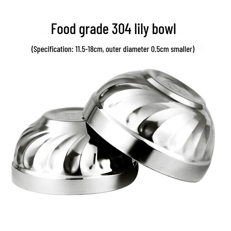 

LIJIA FITMENT LJ Double-Layer 304 Stainless Steel Bowls