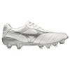 Mizuno Morelia Kangaroo Leather Comfortable Lightweight Soccer Shoes Men Soccer Shoes White Silver P1GC221003