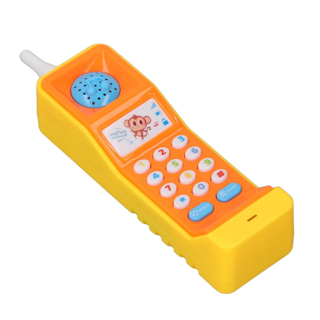 Baby Cell Phone Toy Educational Musical Toy Simulation Retro Light Up Learning Play Cell Phone for B