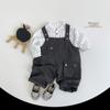 Kids' Casual Vertical Stripe T-Shirt – Korean Style, Unisex, Trendy for Ages 2-5.