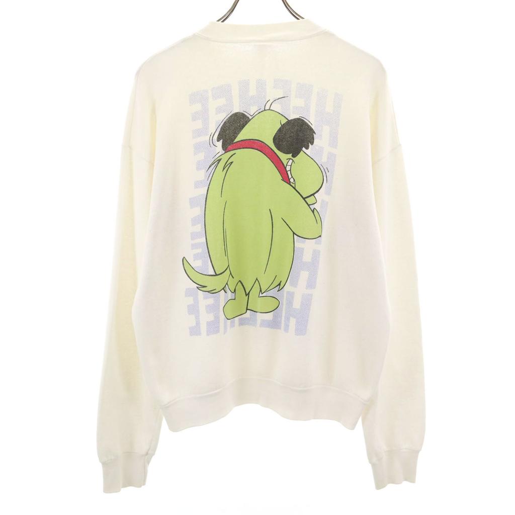 FRUIT OF THE LOOM 90s Made In USA Old Wacky Races Long Sleeve Sweat Trainer Men's Used