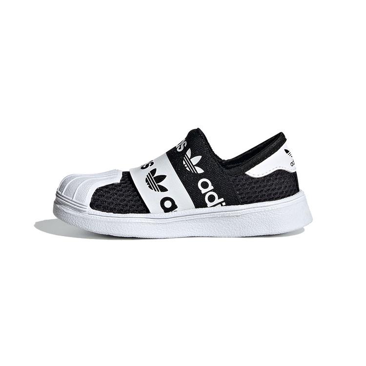 (TD) adidas SuperStar SMR 360 Black White Baby EG7882 EU 23