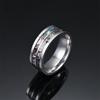 2024 Men's Stainless Steel Ring with Abalone Shell Inlay