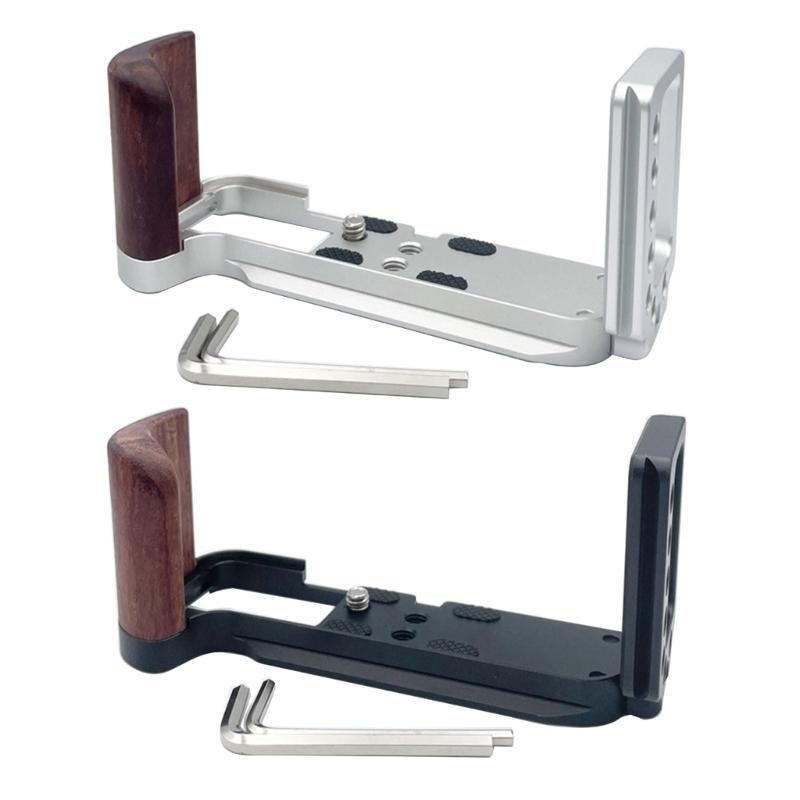 For  X-T30 X-T20 X-T10 Camera Quick Release QR L Plate, Anti Slip Metal Holder Hand Grip, Aluminum Aloy