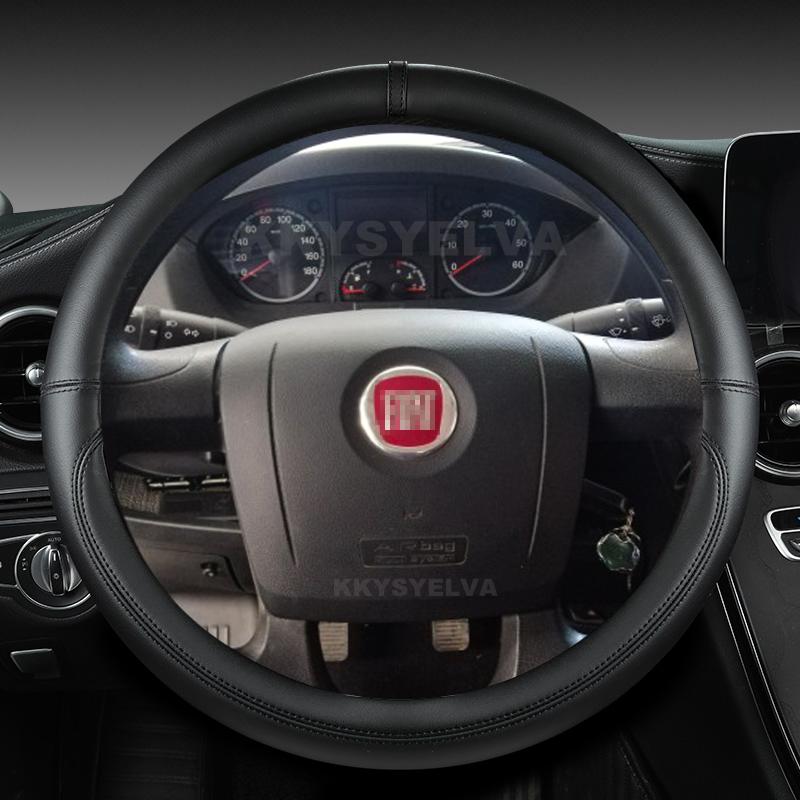 Pokrowiec na kierownicę samochodową ze skóry mikrofibry do Fiat Ducato Peugeot Boxer Citroen Jumper Relais Ram Promaster Akcesoria samochodowe
