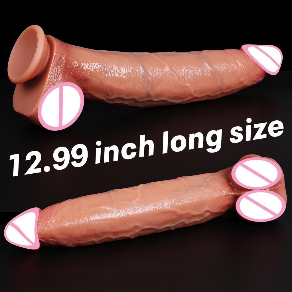 Realistic Dildos Adult Sexy Toys Silicone Layer Penis for Woman Men Vagina Anal Massage Stimulator Dick Sex Toys Adult Supplies