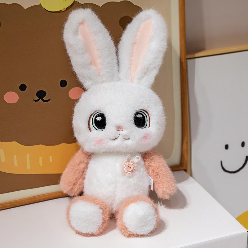 Cute Cartoon Long-eared Rabbit Plush Toys Children's Companionship Bunny Healing Big-eyed Rabbit Doll Girl Gift