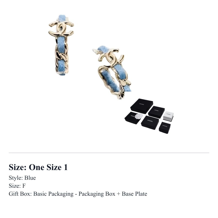 CHANEL 2025 Spring Summer Preview Collection Earrings Unisex ABF160B19749NAESU