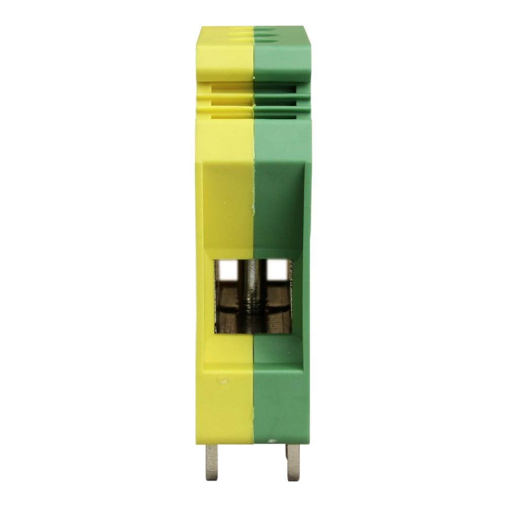 Yellow-Green Screw-on Busbar Connector PE 35Mm2 1P For Din Rail Th35