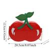 Waterproof Red Fruit Crossbody Bag Kawaii PU Shoulder Pouch Trendy Chain Cherry Shape Bag  Vacation