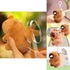 Colorful Capybara Stuffed Animal Key Ring Bag Charm Wag Tail Rodent