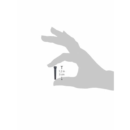 Graph Tech PP-2142-00 TUSQ Bridge Pins, Black, Mother-of-Pearl Dot, Traditional Type