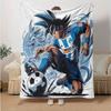 1pc Soccer Hero Action Flannel Blanket Soft Warm Throw Blanket for Bedroom Living Room Bed Travel Camping Picnic Gift. MT7160158