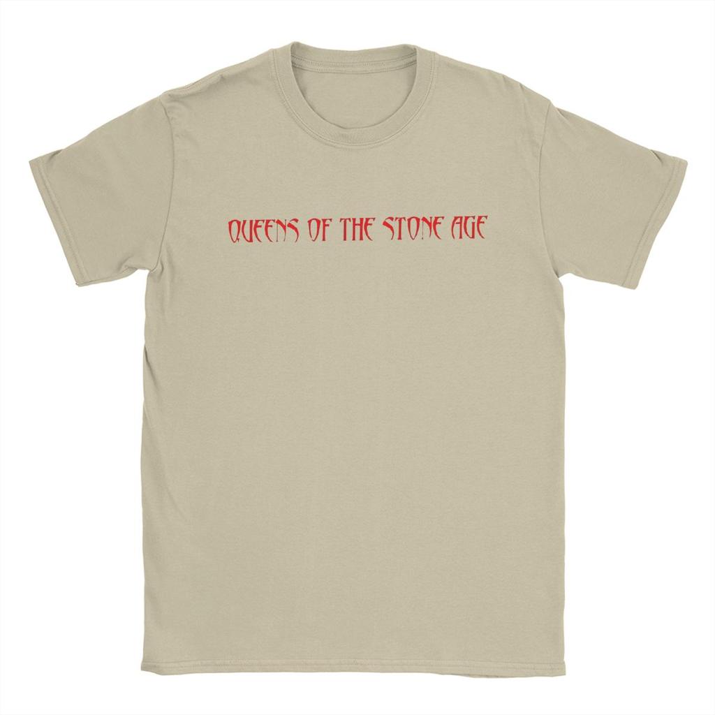 Queens Of The Stone Age T-Shirt Herren Genial 100% Baumwolle T-Shirt Rundhals Kurzarm T-Shirts Übergröße Kleidung