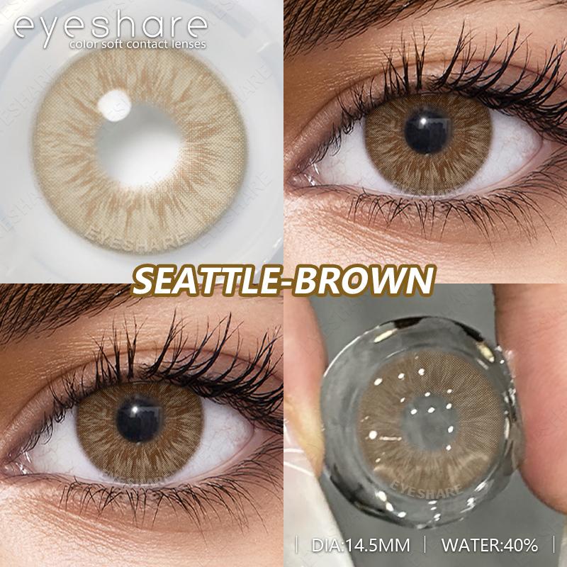 1Pair Colo Contact Lenses for Eyes Natural Contact Lenses Fashion Blue Eye Contacts Green Eye Lens Yearly Color Eye Lens