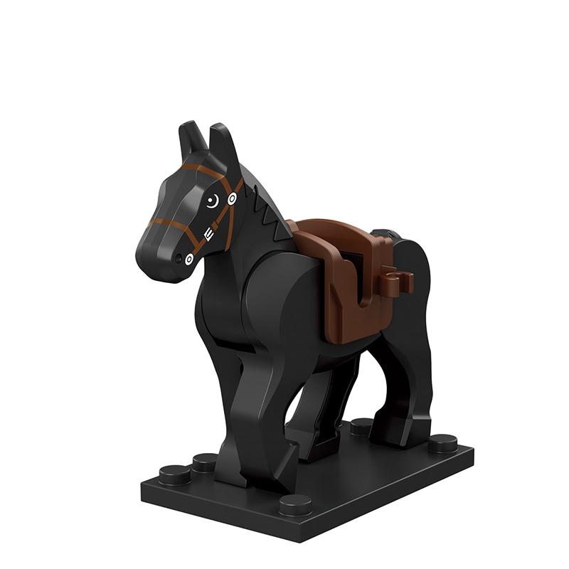 Horse Figure War Minifigures Building Block Model Desktop Decor Children Gift