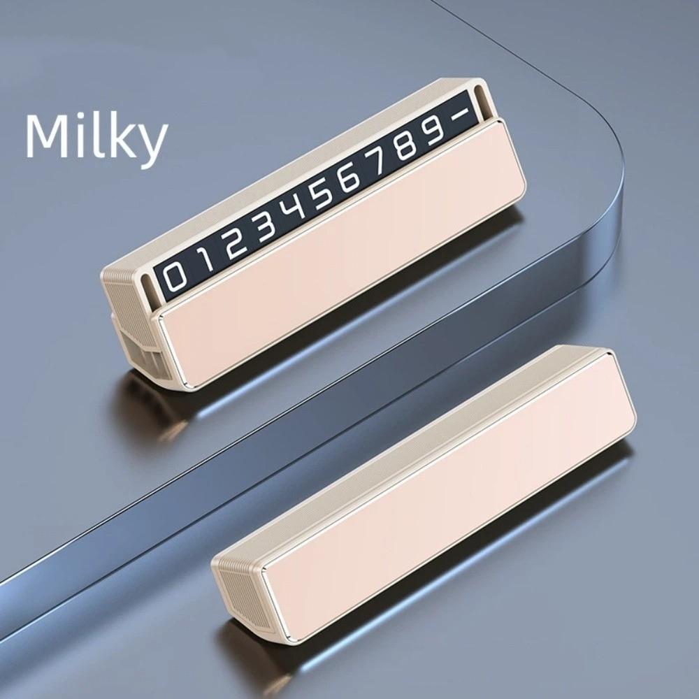 Universal Car Phone Number Plate Adjustable Slide Elegant Parking Number Plate Practical Car Temporary Parking Card Car Styling белый