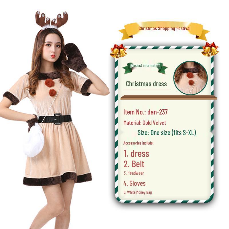 2023 Weihnachtsmann Weihnachtskostüm und Cosplay-Outfit-Set