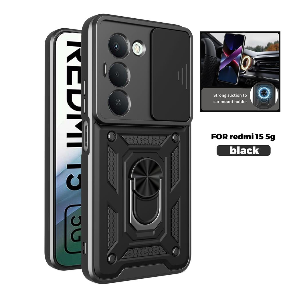 For Remi15C A5 171mm Armored Protective Shell With Magnetic Ring For Redmi 15 13 14C 13C Phone Case With Camera Protection