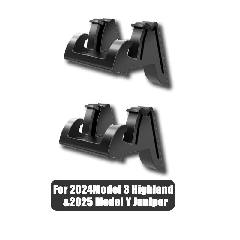 1/2Pcs Silicone Car Mobile Phone Stand Dashboard Navigation Stand Vent Hook Glasses Stand for Tesla Model 3 Y Highland 2026-2026